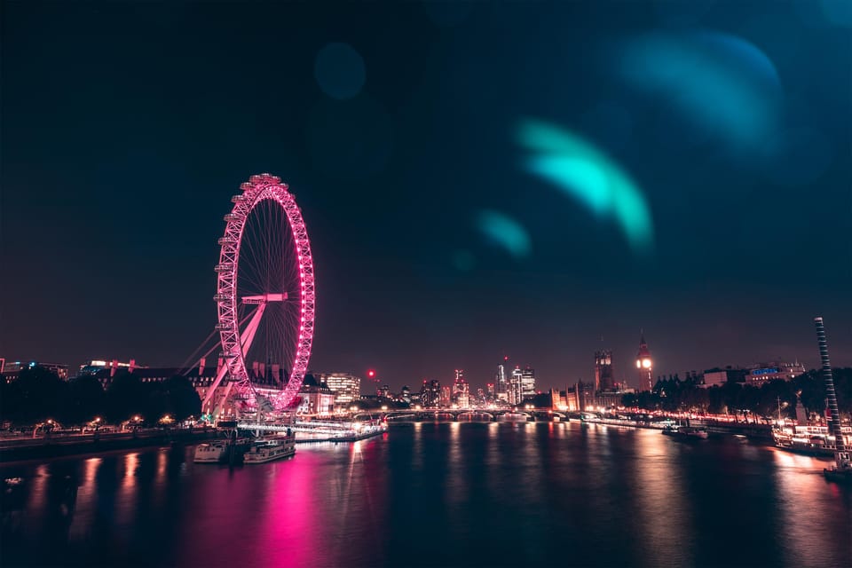 Beautiful shot of London Eye and River Thames London at night | SUPERPOBYT World